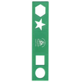 6" Stencil Shaped Ruler (Blank)